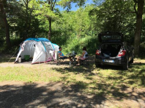 emplacements du camping de la clapière