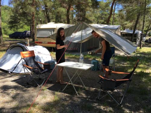 tente au camping de la clapière